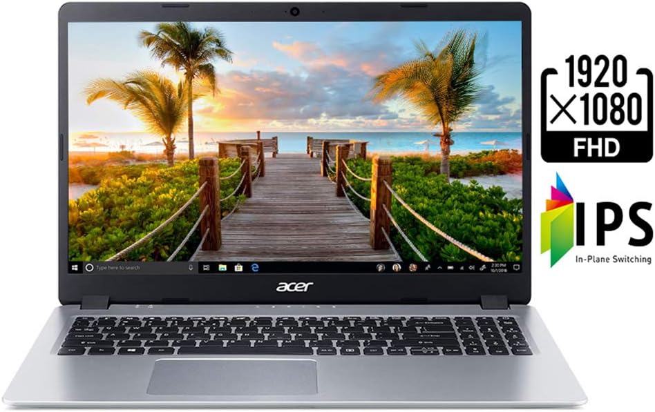 Acer Aspire 5 Slim Laptop, 15.6 inches Full HD IPS Display, AMD Ryzen 3 3200U, Vega 3 Graphics, 4GB DDR4, 128GB SSD, Backlit Keyboard, Windows 10 in S Mode, A515-43-R19L, Silver