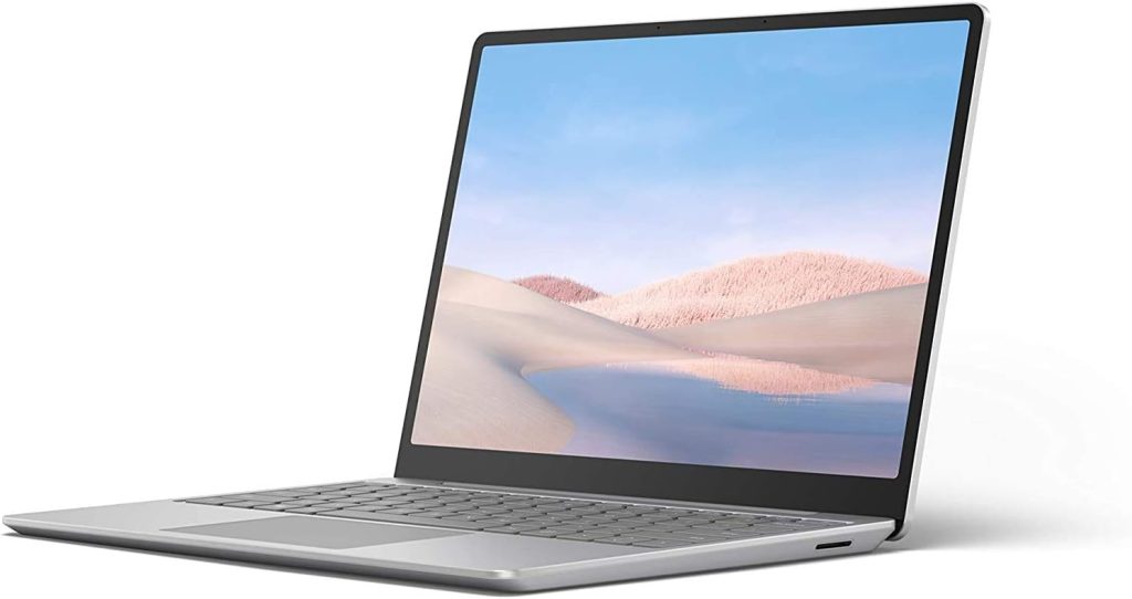 Microsoft Surface Laptop Go 12.4 Touchscreen Laptop PC, Intel Quad-Core i5-1035G1, 4GB RAM, 64GB eMMC, Webcam, Win 10 Pro, Bluetooth, Online Class Ready - Platinum