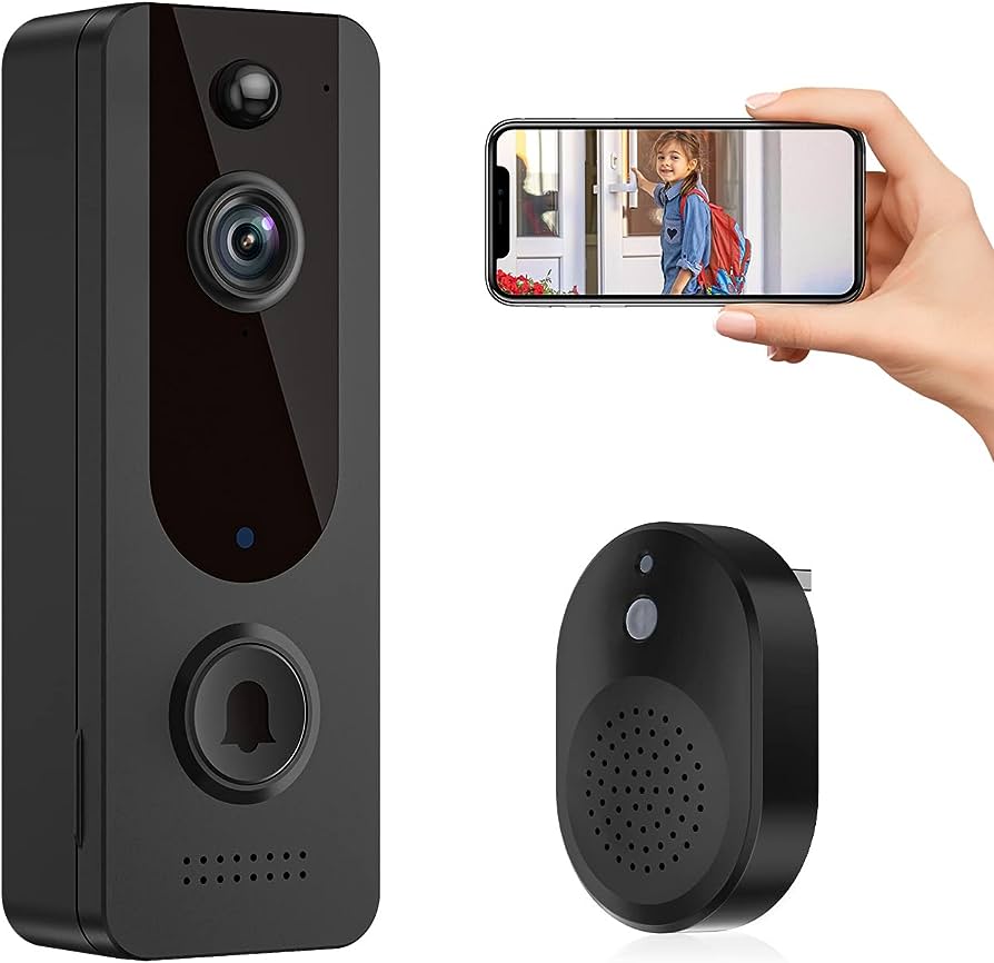 Tuck Doorbell Camera Wireless, Smart WiFi Video Doorbell, Free Chime Included, Smart Human Detection, 2-Way Audio, Night Vision, Cloud Storage, Battery Powered, Live View