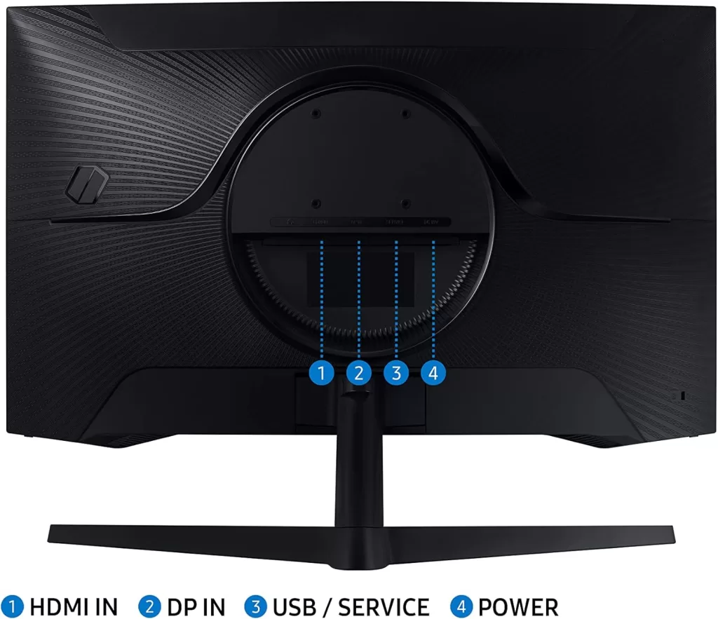 SAMSUNG 32 Odyssey G55A QHD 165Hz 1ms FreeSync Curved Gaming Monitor with HDR 10, Futuristic Design for Any Desktop (LS32AG550ENXZA)